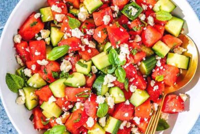 Thumbnail for Mediterranean Watermelon Greek Salad